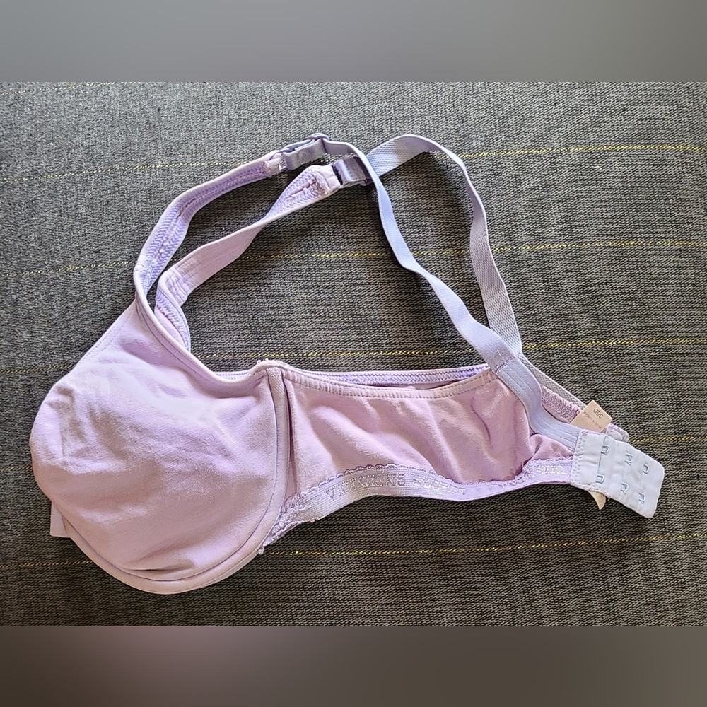 VTG Victoria's Secret Lavender Underwire Bra Sz 36D GUC